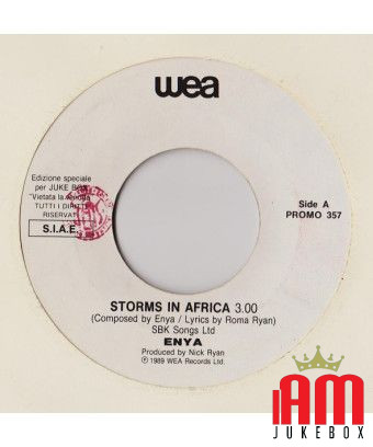 Storms In Africa Valentine's Day [Enya,...] - Vinyl 7", 45 RPM, Jukebox [product.brand] 1 - Shop I'm Jukebox 