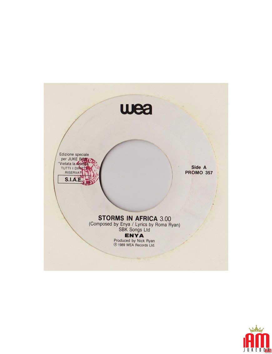 Storms In Africa Valentine's Day [Enya,...] – Vinyl 7", 45 RPM, Jukebox [product.brand] 1 - Shop I'm Jukebox 