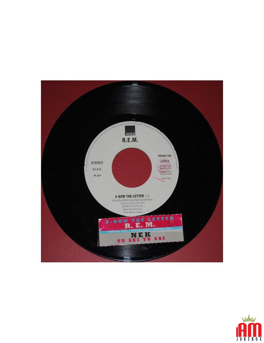 E-Bow The Letter Tu Sei, Tu Sai [REM,...] – Vinyl 7", 45 RPM, Promo [product.brand] 1 - Shop I'm Jukebox 