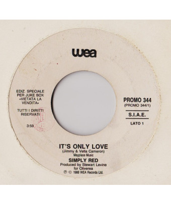 It's Only Love Four Letter Word [Simply Red,...] – Vinyl 7", 45 RPM, Jukebox