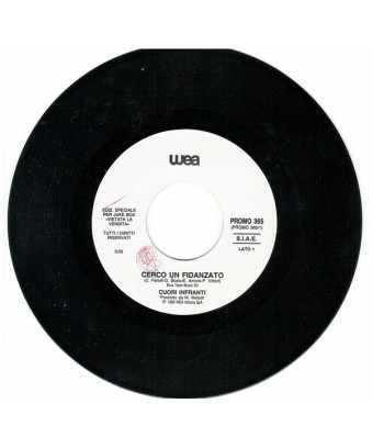 Cerco Un Fidanzato   I Won't Back Down [Cuori Infranti,...] - Vinyl 7", 45 RPM, Jukebox