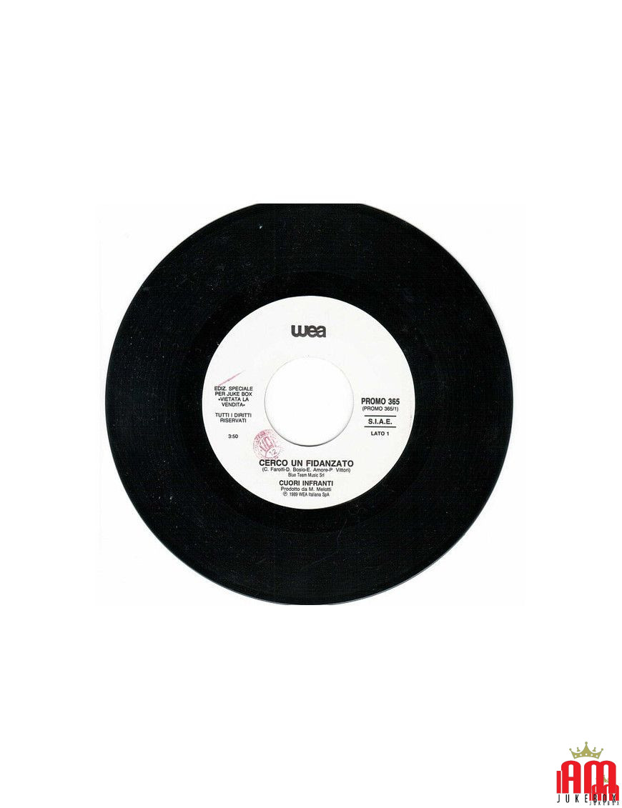 Seeking a Boyfriend I Won't Back Down [Cuori Infranti,...] - Vinyl 7", 45 RPM, Jukebox [product.brand] 1 - Shop I'm Jukebox 