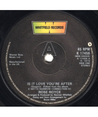 Is It Love You're After [Rose Royce] - Vinyle 7", 45 tours, Single [product.brand] 1 - Shop I'm Jukebox 