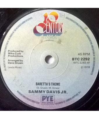 Baretta's Theme [Sammy Davis Jr.] - Vinyl 7", 45 RPM [product.brand] 1 - Shop I'm Jukebox 