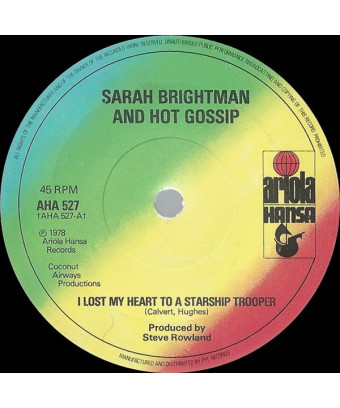 I Lost My Heart To A Starship Trooper [Sarah Brightman,...] - Vinyl 7", 45 RPM, Single