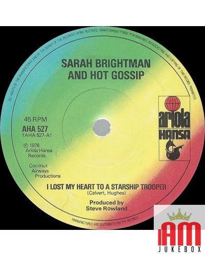 I Lost My Heart To A Starship Trooper [Sarah Brightman,...] - Vinyl 7", 45 RPM, Single [product.brand] 1 - Shop I'm Jukebox 