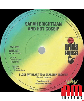 I Lost My Heart To A Starship Trooper [Sarah Brightman,...] – Vinyl 7", 45 RPM, Single [product.brand] 1 - Shop I'm Jukebox 