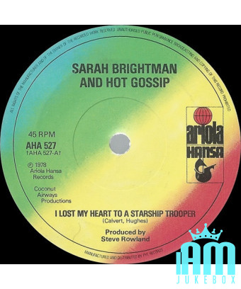 I Lost My Heart To A Starship Trooper [Sarah Brightman,...] - Vinyl 7", 45 RPM, Single [product.brand] 1 - Shop I'm Jukebox 