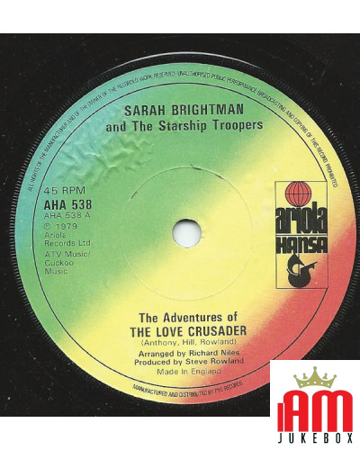 Die Abenteuer der Liebe Crusader [Sarah Brightman,...] - Vinyl 7, 45 RPM, Single [product.brand] 1 - Shop I'm Jukebox 