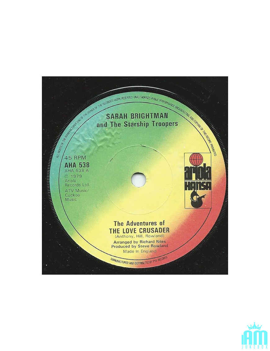 Les aventures du croisé de l'amour [Sarah Brightman,...] - Vinyl 7", 45 RPM, Single [product.brand] 1 - Shop I'm Jukebox 