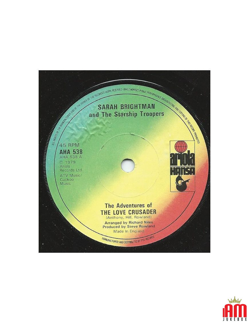 The Adventures Of The Love Crusader [Sarah Brightman,...] – Vinyl 7", 45 RPM, Single [product.brand] 1 - Shop I'm Jukebox 