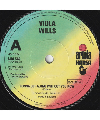 Gonna Get Along Without You Now [Viola Wills] – Vinyl 7", 45 RPM, Single