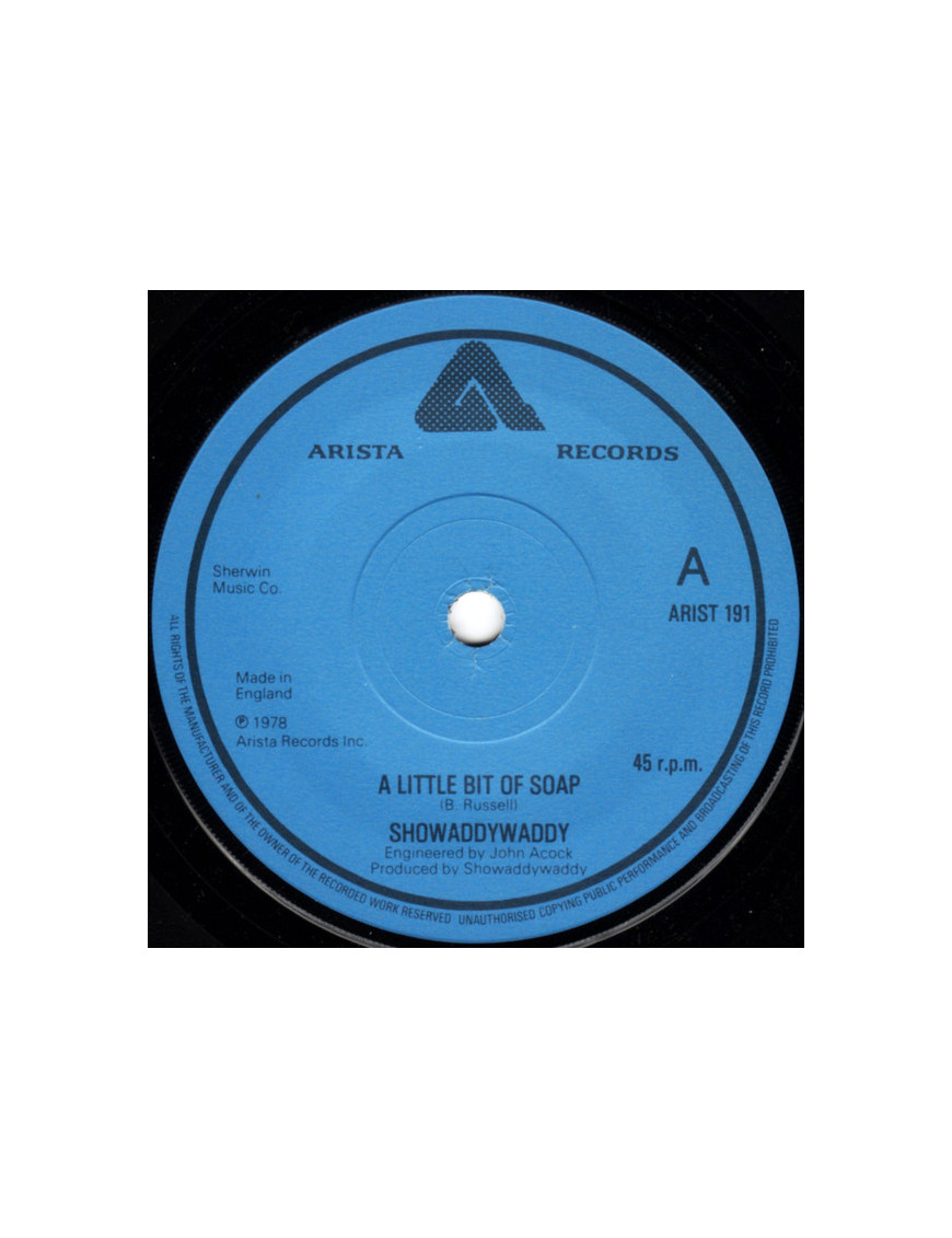 A Little Bit Of Soap [Showaddywaddy] – Vinyl 7", 45 RPM, Single
