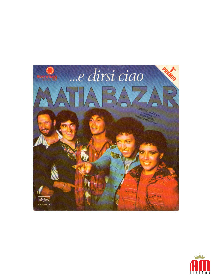 ...And Say Hello [Matia Bazar] – Vinyl 7", 45 RPM