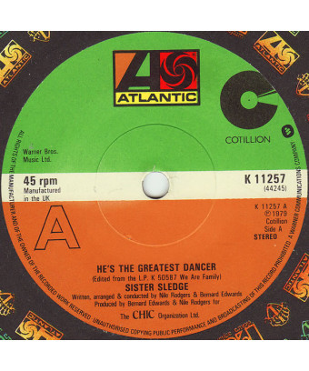 Il est le plus grand danseur [Sister Sledge] - Vinyl 7", 45 RPM, Single [product.brand] 1 - Shop I'm Jukebox 