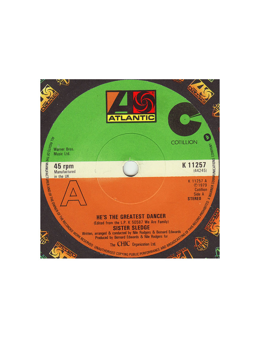 He's The Greatest Dancer [Sister Sledge] - Vinyl 7", 45 RPM, Single [product.brand] 1 - Shop I'm Jukebox 
