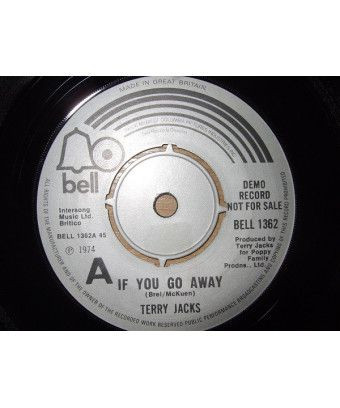 Si tu t'en vas, moi et toi [Terry Jacks] - Vinyl 7", 45 RPM, Single, Promo [product.brand] 1 - Shop I'm Jukebox 