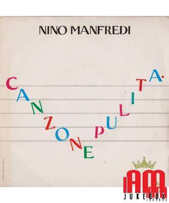 Canzone Pulita [Nino Manfredi] - Vinyle 7", 45 tours [product.brand] 1 - Shop I'm Jukebox 