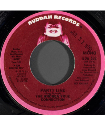 Party Line [Andrea True Connection] - Vinyle 7", 45 tours, Promo, Stéréo, Mono