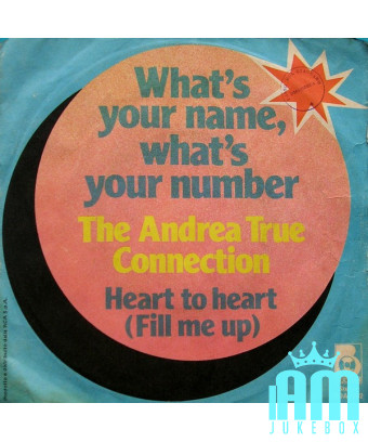 What's Your Name, What's Your Number [Andrea True Connection] – Vinyl 7", 45 RPM, Stereo [product.brand] 1 - Shop I'm Jukebox 