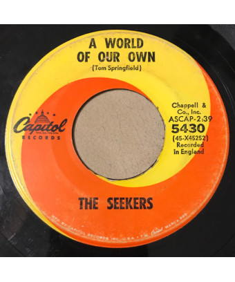 A World Of Our Own [The Seekers] - Vinyl 7", 45 RPM, Single, Mono [product.brand] 1 - Shop I'm Jukebox 