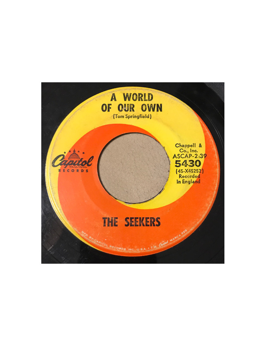 A World Of Our Own [The Seekers] - Vinyl 7", 45 RPM, Single, Mono [product.brand] 1 - Shop I'm Jukebox 