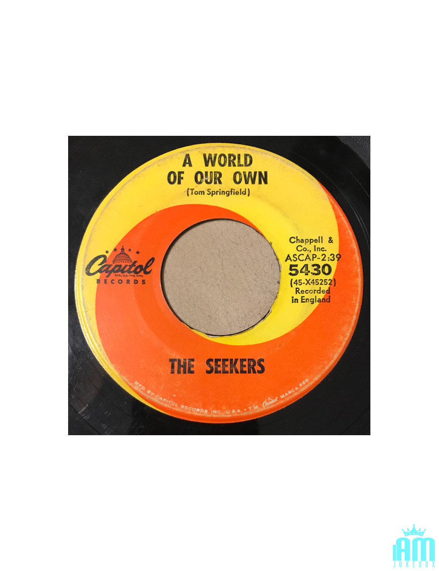 Un monde à nous [The Seekers] - Vinyl 7", 45 RPM, Single, Mono [product.brand] 1 - Shop I'm Jukebox 