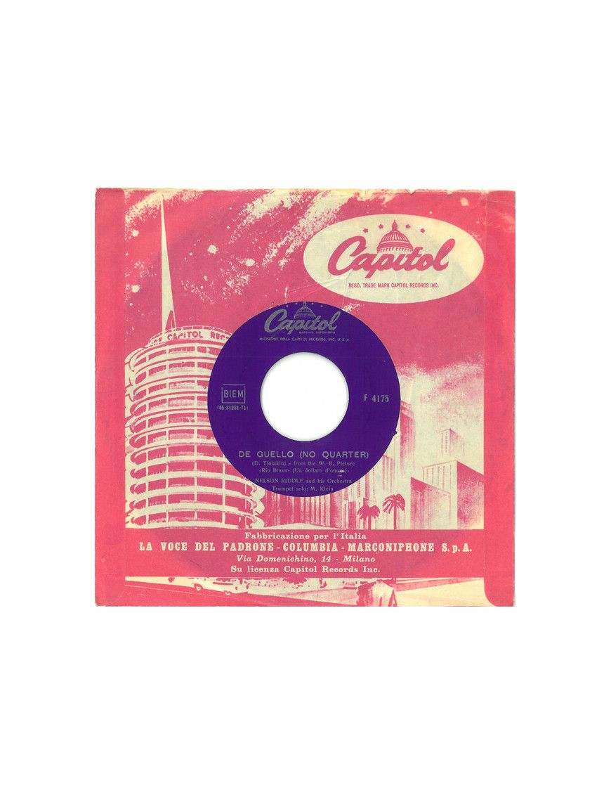 De Guello (No Quarter) Blue Safari [Nelson Riddle And His Orchestra] - Vinyl 7", 45 RPM [product.brand] 1 - Shop I'm Jukebox 