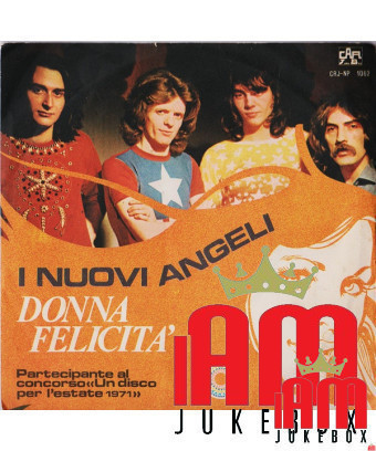 Donna Felicità [I Nuovi Angeli] - Vinyl 7", 45 RPM, Stereo [product.brand] 1 - Shop I'm Jukebox 