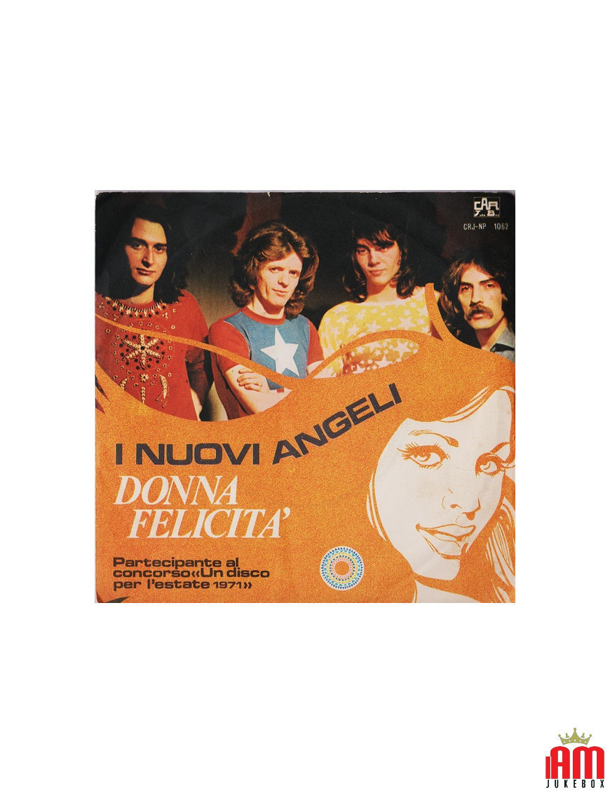 Donna Felicità [I Nuovi Angeli] - Vinyl 7", 45 RPM, Stéréo [product.brand] 1 - Shop I'm Jukebox 