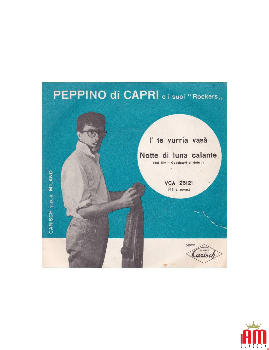 I' Te Vurria Vasà Night of the Waning Moon [Peppino Di Capri EI Suoi Rockers] - Vinyl 7", 45 RPM [product.brand] 1 - Shop I'm Ju