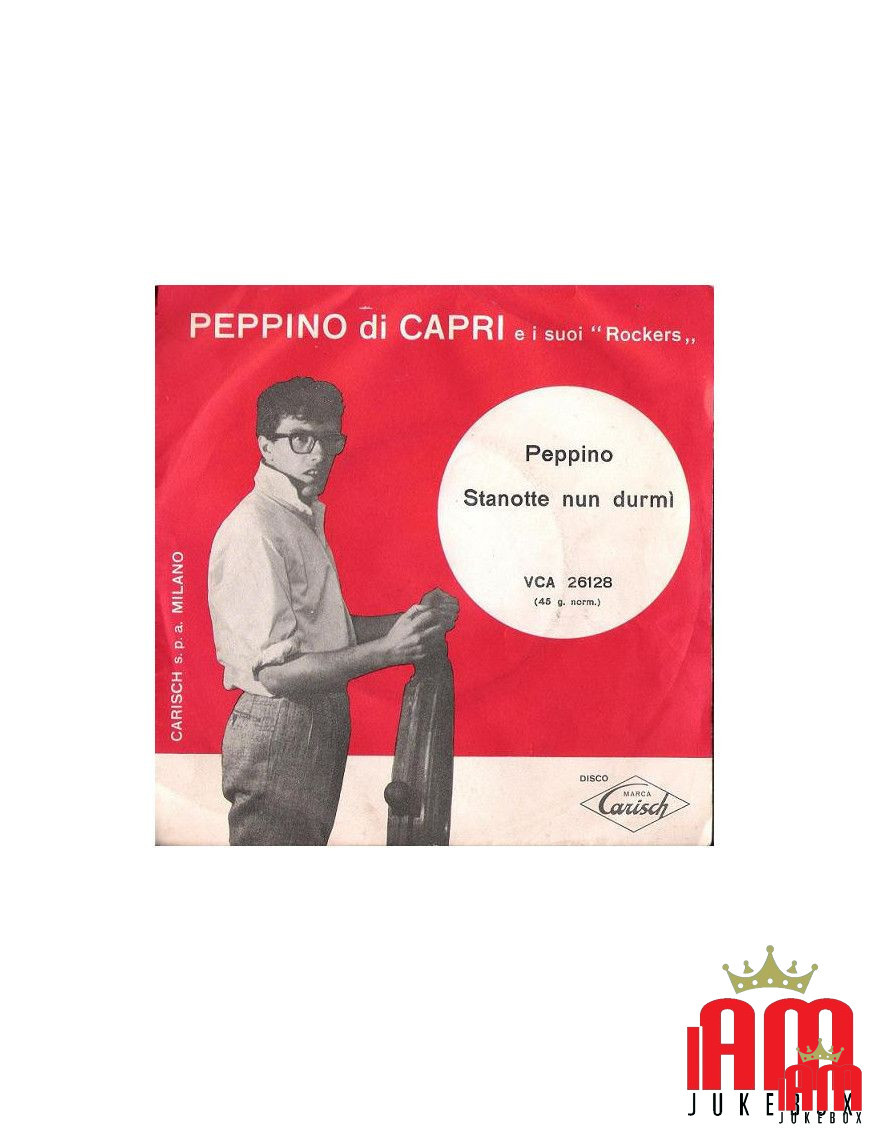 Peppino Stanotte Nun Durmì [Peppino Di Capri E I Suoi Rockers] - Vinyl 7", 45 RPM [product.brand] 1 - Shop I'm Jukebox 