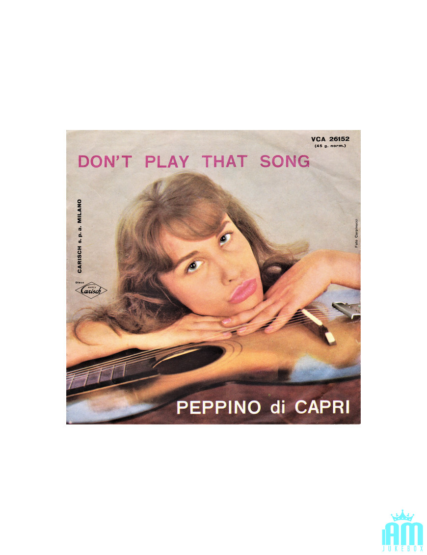 Don't Play That Song Addio Mondo Crudele [Peppino Di Capri EI Suoi Rockers] – Vinyl 7", 45 RPM [product.brand] 1 - Shop I'm Juke