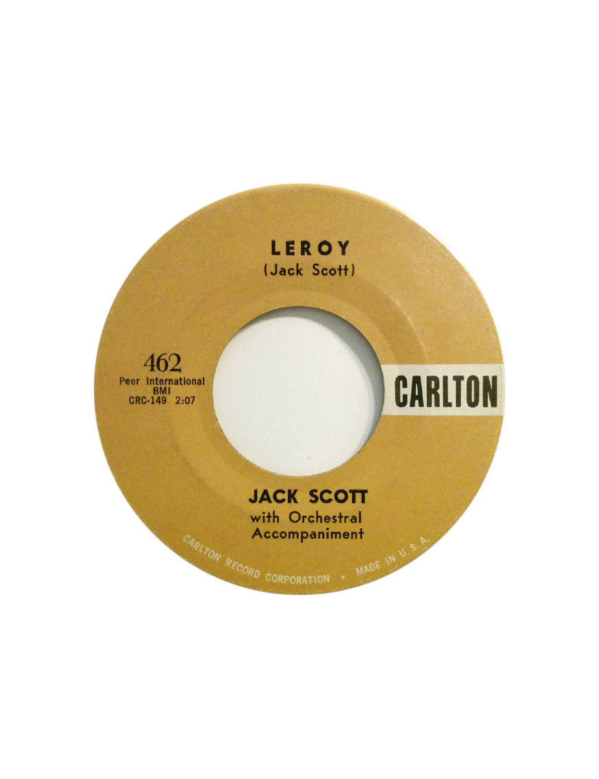Leroy My True Love [Jack Scott] - Vinyl 7", 45 RPM, Single [product.brand] 1 - Shop I'm Jukebox 