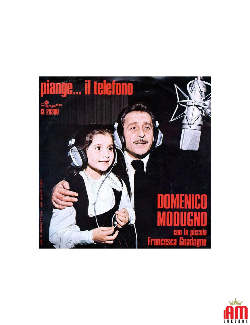 Cries...The Telephone [Domenico Modugno] – Vinyl 7", 45 RPM [product.brand] 1 - Shop I'm Jukebox 