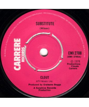 Substitute [Clout] - Vinyl 7", 45 RPM, Single [product.brand] 1 - Shop I'm Jukebox 