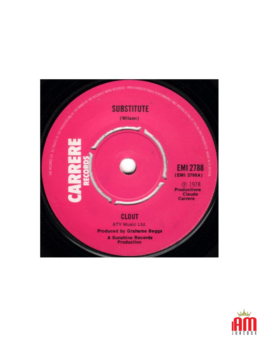 Substitute [Clout] - Vinyle 7", 45 tours, Single [product.brand] 1 - Shop I'm Jukebox 