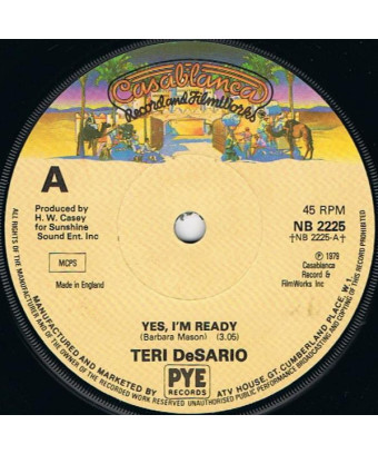 Yes, I'm Ready [Teri DeSario] - Vinyl 7", Single, 45 RPM [product.brand] 1 - Shop I'm Jukebox 