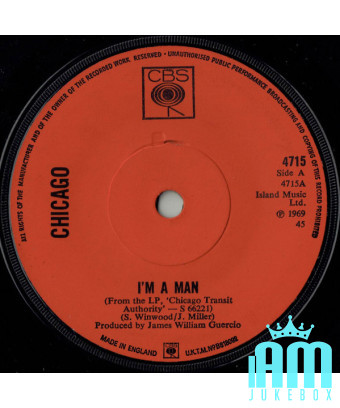 Je suis un homme [Chicago (2)] - Vinyl 7", 45 tours, Single [product.brand] 1 - Shop I'm Jukebox 