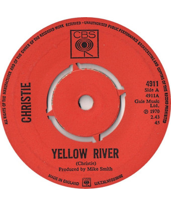 Yellow River [Christie] - Vinyl 7", 45 RPM, Single [product.brand] 1 - Shop I'm Jukebox 