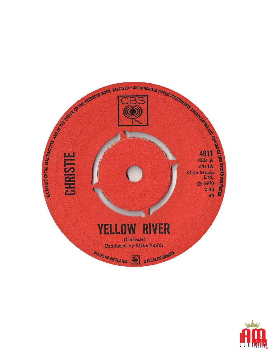 Fleuve Jaune [Christie] - Vinyl 7", 45 RPM, Single [product.brand] 1 - Shop I'm Jukebox 