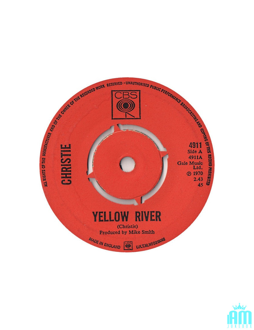 Yellow River [Christie] – Vinyl 7", 45 RPM, Single [product.brand] 1 - Shop I'm Jukebox 