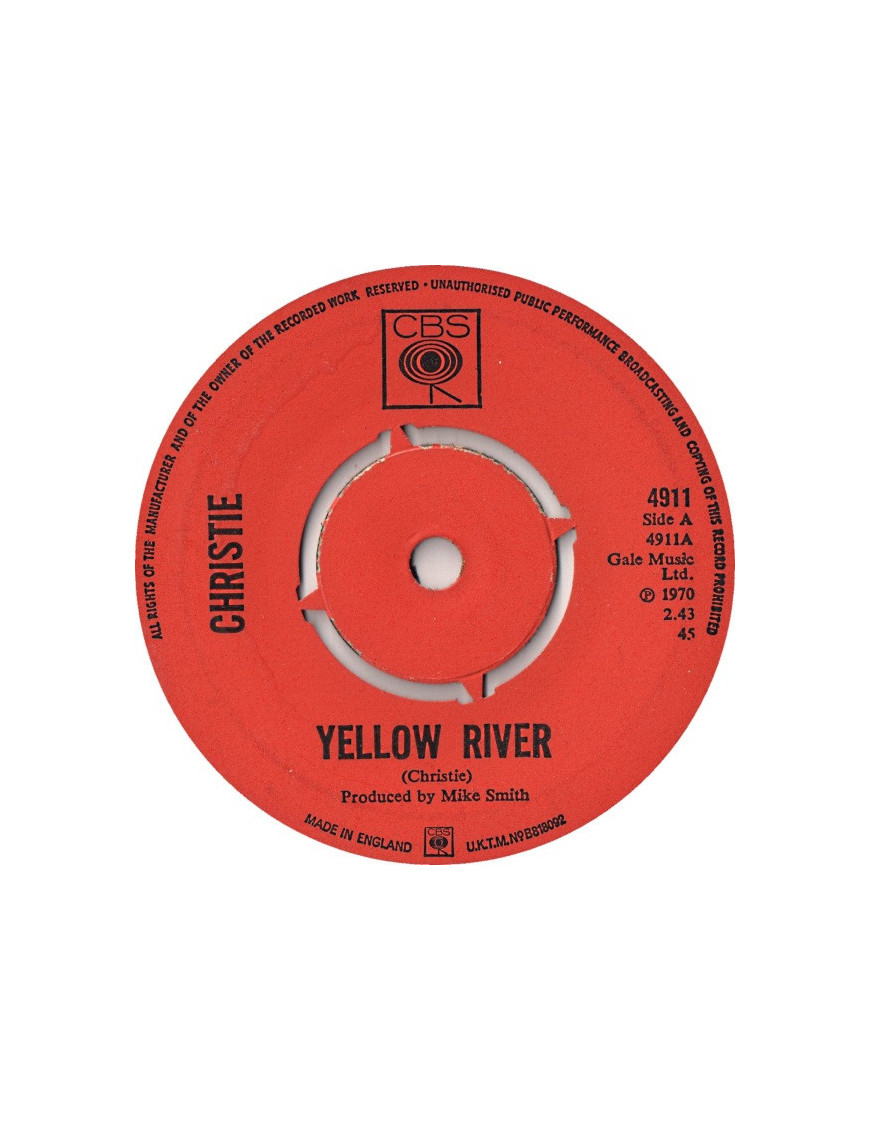 Yellow River [Christie] – Vinyl 7", 45 RPM, Single [product.brand] 1 - Shop I'm Jukebox 