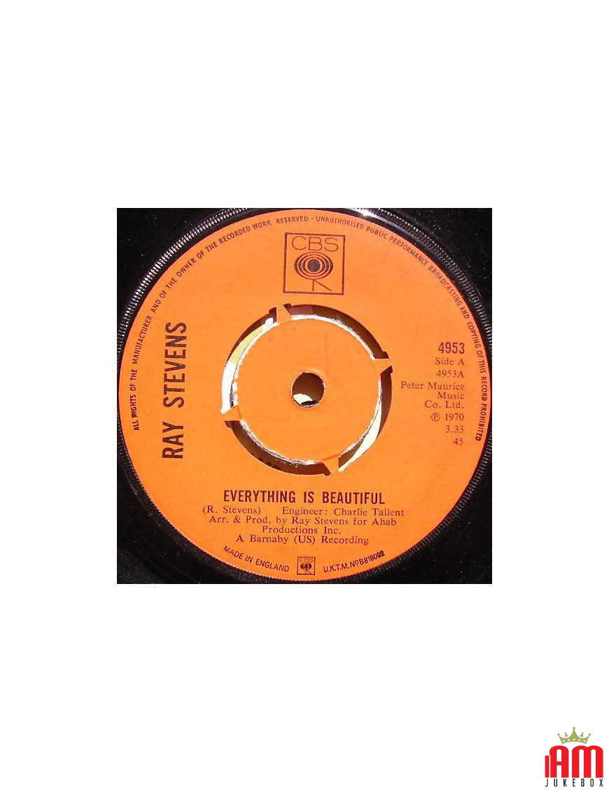 Tout est beau [Ray Stevens] - Vinyl 7", 45 RPM, Single [product.brand] 1 - Shop I'm Jukebox 