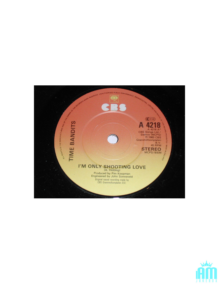 I'm Only Shooting Love [Time Bandits] – Vinyl 7", 45 RPM, Single [product.brand] 1 - Shop I'm Jukebox 