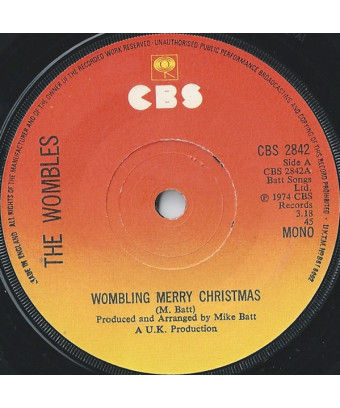Wombling Joyeux Noël [The Wombles] - Vinyle 7", 45 RPM, Mono