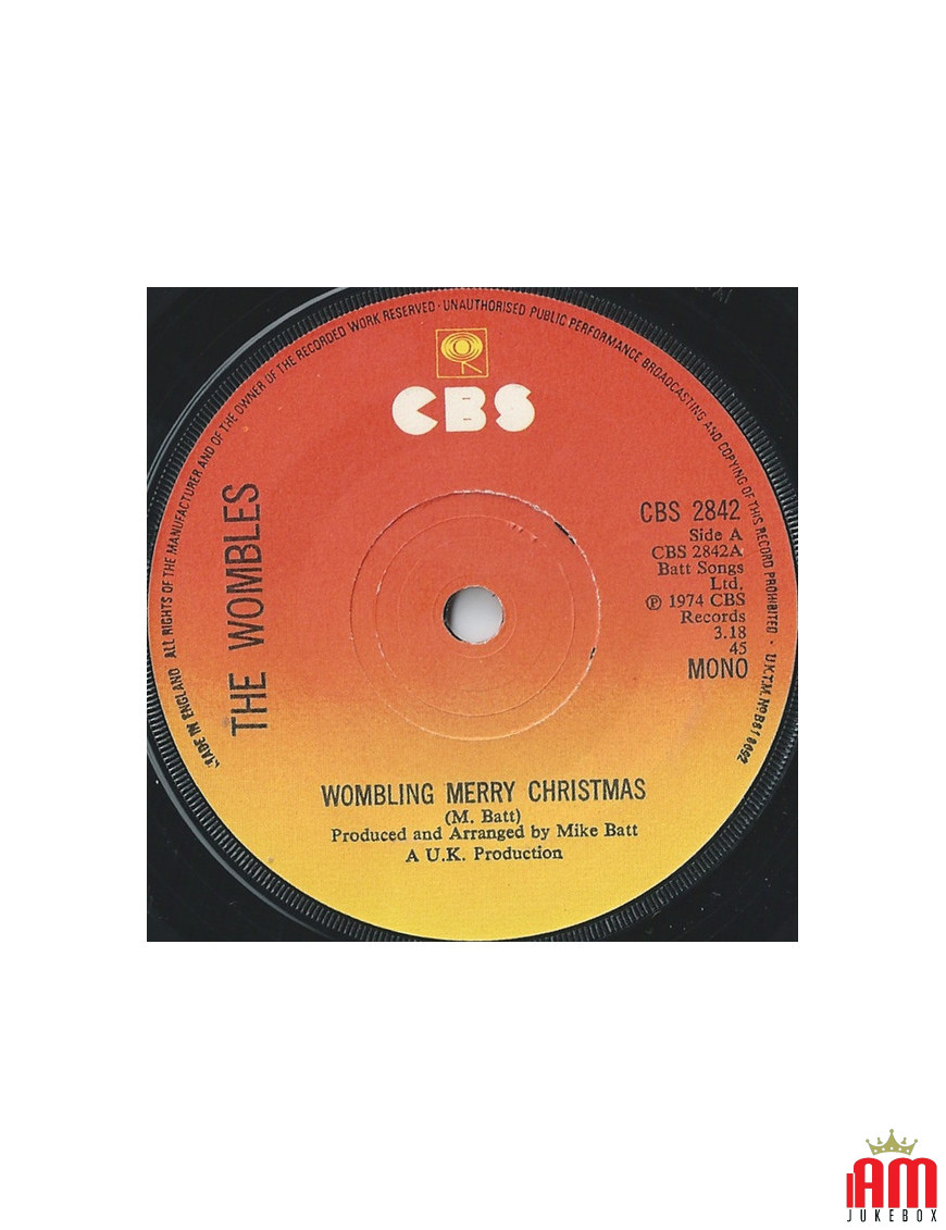 Wombling Joyeux Noël [The Wombles] - Vinyle 7", 45 RPM, Mono