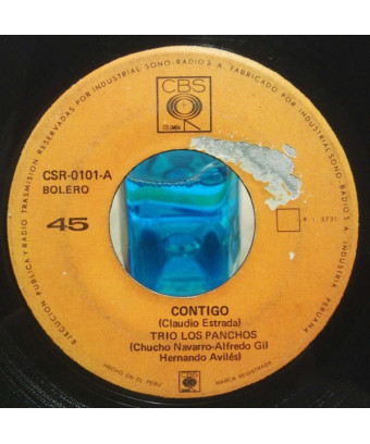 Contigo Una Copa Mas [Trio Los Panchos] - Vinyl 7", 45 RPM, Single