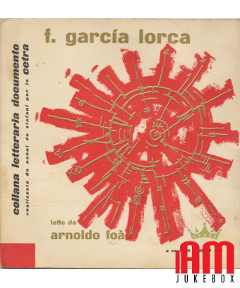 F. García Lorca, gelesen von Arnoldo Foà [Arnoldo Foà] – Vinyl 7", 33 ? RPM, EP