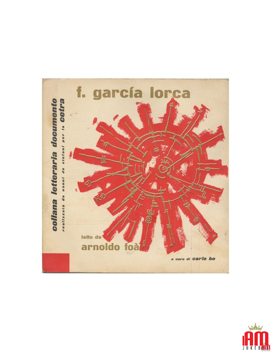 F. García Lorca Letto Da Arnoldo Foà [Arnoldo Foà] - Vinyl 7", 33 ? RPM, EP [product.brand] 1 - Shop I'm Jukebox 